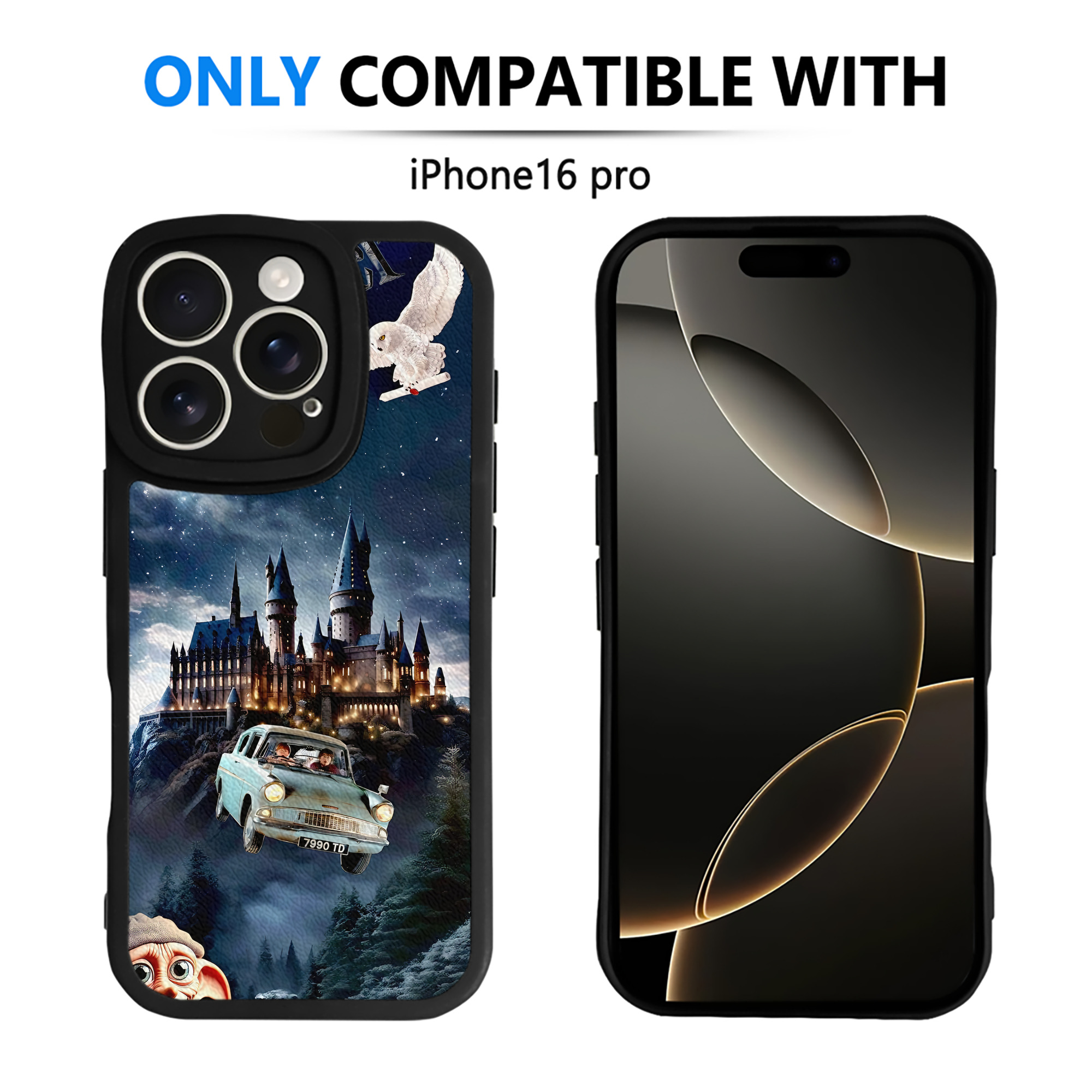（画像用） Harry Potter ハリー・ポッターシリーズ 【iPhone 16シリーズ対応】シリコンスマホケース（レザー調） 材質：シリコン